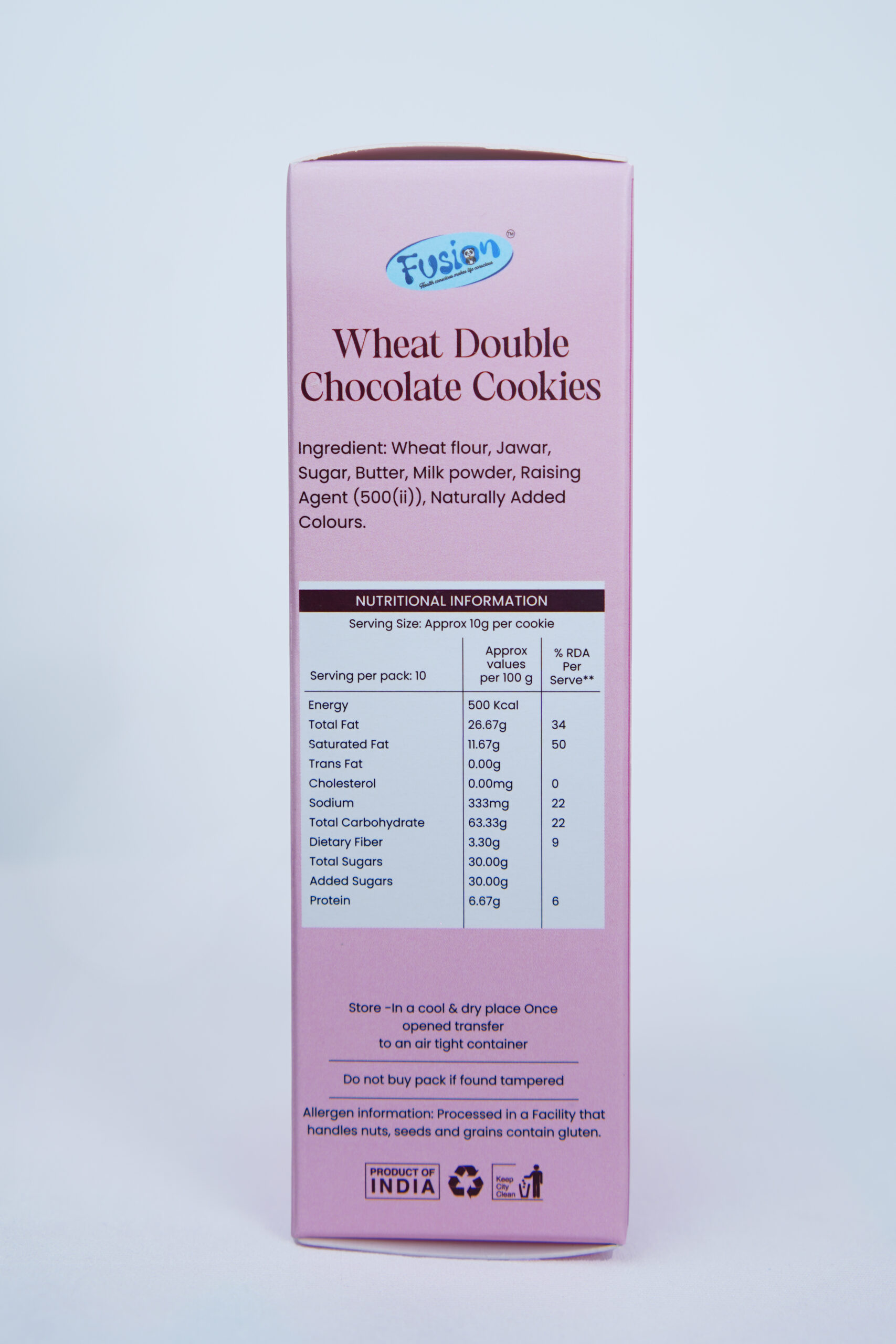 Wheat Double Chocolate Cookies (100g) - Image 3